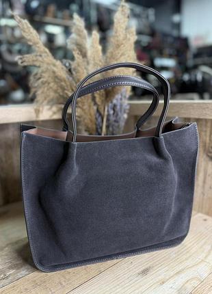 Женская сумка замша