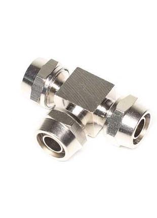 З`єднувач розбірний трійник 12x12x12 мм (метал/латунь) (rider)