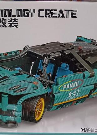 Конструктор спорткар pagani technology create, 462 детали 8208 2
