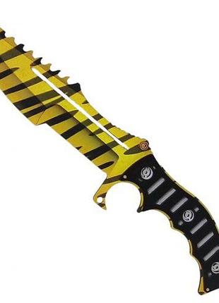 Сувенірний ніж дерев'яний, модель мисливець тигр