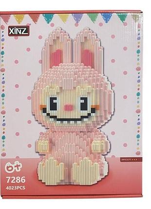 7286 конструктор 3д лабубу 4023 деталі