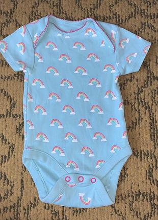 Боди радуга 🌈🩷next 3-6 мес