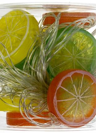 Гірлянда електрич. фрукти 12led теплий-білий, l-5м +перехідник 1698-21