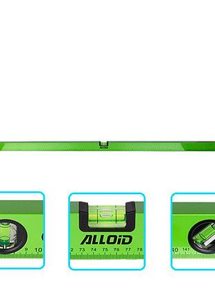 Будівельний рівень alloid 150см з трьома капсулами для точного вимірювання горизонтальності і вертикальн ve-33