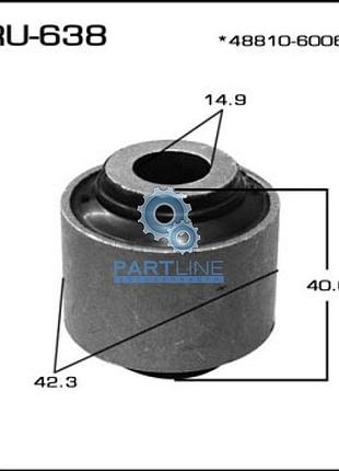 Сайлентблок masuma land cruiser/ uzj200 stabilizer, ru638