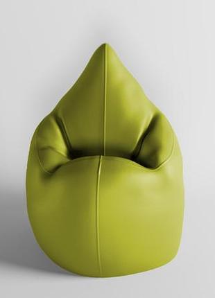 Крісло - мішок skypuff краплинка 120х80 екошкіра zeus delux lime