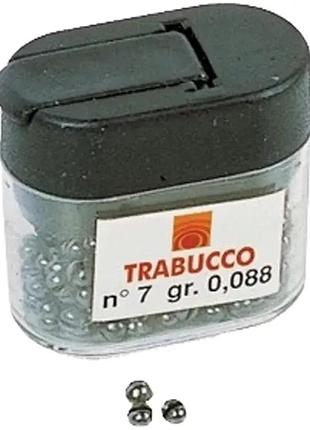 Набор грузил trabucco dispenser team master pro shot (дробь с прорезью) #6/0 0.960g (30шт/уп)