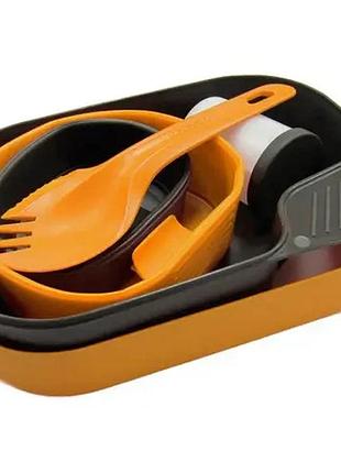 Набор посуды wildo camp-a-box complete ц:оранжевый