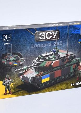 Конструктор військовий, танк, leopard 2a5, 458 деталей, kb1145