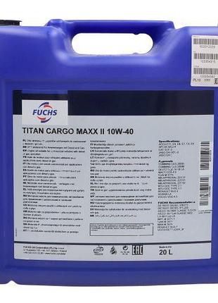 Масло моторное fuchs titan cargo maxx ii 10w40 20l, 602012029