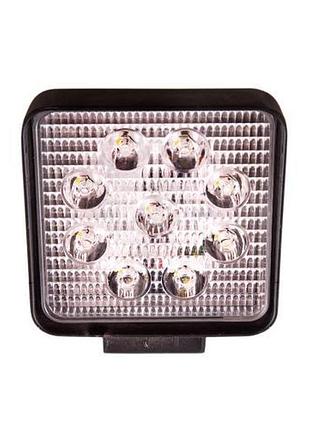 Фара рабочего света wlp-27306 диодная квадратная 27w 6000k 10-30v алюминиевый сплав 110х110х50 мм dm-11