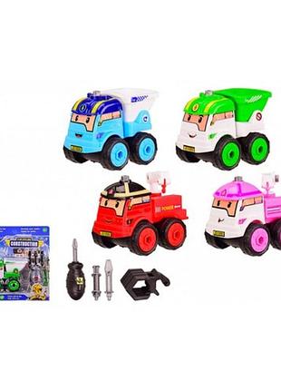 Конструктор на шурупах, машина, 12см, викрутка, jd1899-3a