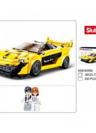Конструктор "sluban" гоночна машина,17,2см, фігурки, 283 деталей, m38-b0956
