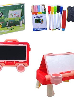 Досточка-столик для рисования 2 в 1 (красный) (6686a-09863)