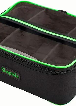 Сумка shaptala с прозрачной крышкой и перегородками 30х25х10см ц:черный