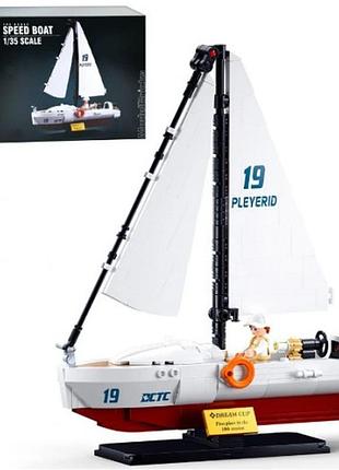 Конструктор "sluban" морська серія, яхта, 260 деталей, 1:35,фірурка, m38-b1190