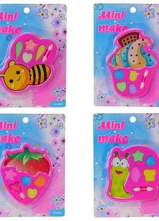 Уценка. набор теней для век "mini make" (микс) зеленый цвет разбит