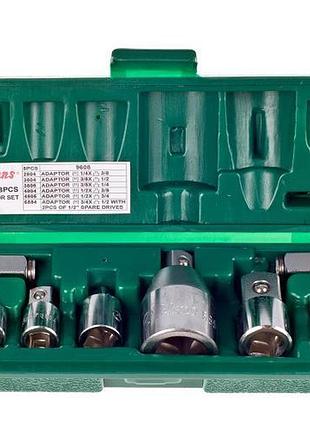 Набір перехідних адаптерів hans 9608 8пр універсальні адаптери для електроінструментів dm-11