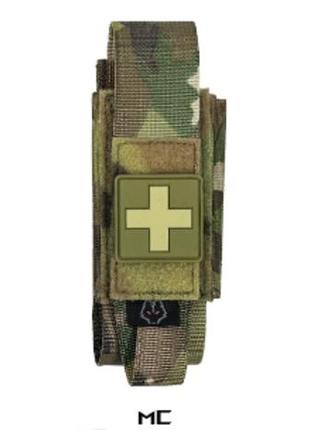 Подсумок для турникета mbm tourniquet aid multicam тактический для кровоостанавливающих жгутов 50х170х40 ve-33