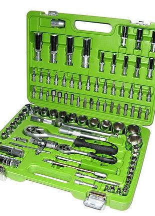 Набір інструментів alloid 94 предмета нг-4094п-6 для ремонту та збирання в кейсі чорний dm-11