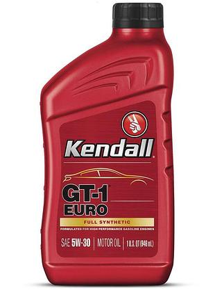 Масло моторное kendall gt-1 euro premium full synthetic motor oil 5w40 1qt (usa), 1075015