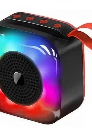 Беспроводная портативная колонка sps lx-01/ 9524 c rgb подсветкой (100)