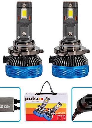 Лампа pulso lc3 hb3 led 2*65w 10000lm 6000k для автомобілів 9-30v dm-11
