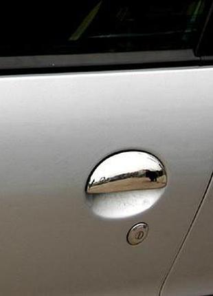 Накладки на ручки нержавеющая сталь 2шт carmos для peugeot 107 хромированные накладки для тюнинга авто dm-11