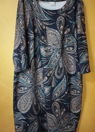 Платье women collection, женское, большой размер 48/4хl/56,50/5xl/58, коктальное, полиэстр, вискоза, эластан, весна, осень, зима,миди.