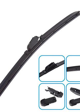 Гібридні щітки склоочисника voin 17 дюймів 430мм ultra для автомобілів 5 адаптерів очищення скла dm-11