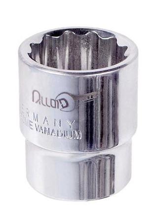 Торцевая головка alloid 3/4" 12 гран 41 мм хром-ванадиевая сталь для ключа и ремонта автомобиля dm-11