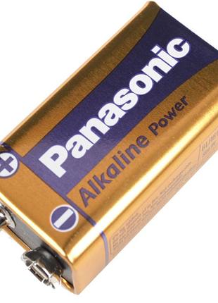 Батарейка лужна крона (6lf22) panasonic alkaline power 9v