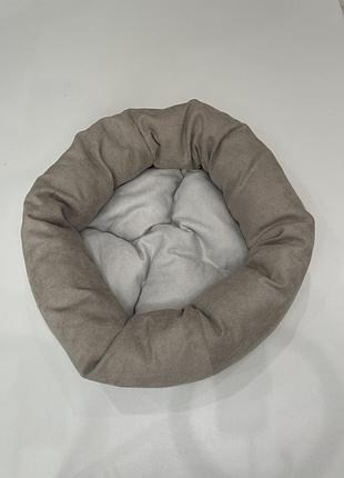 Лежак для котов и собак skypuff 60 см great latte + white