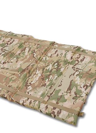 Тактический раскладной каремат 9 секций 200 см 20 мм усиленный мультикам для военных и туристов dm-11