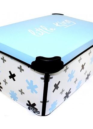 Коробка-бокс пластикова "qutu style box" littleking з кришкою 10л 66821