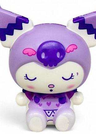 Сквиш аниме "куроми (kuromi)", 10 см, сиреневая