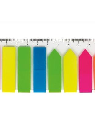 Стікери-закладки пластикові "economix" 8 неонових кольорів, 120шт е20960
