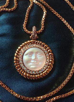 Kirks folly seaview moon face кулон на цепочке monet