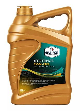 Масло моторное eurol syntence 5w30 5l, 004604