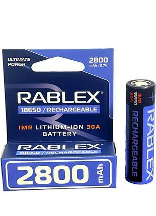 Rablex li-lon 18650 imr (высокотоковый) 30a 2800 bulk (240)