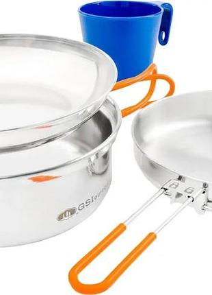 Набор посуды gsi glacier stainless 1 person mess kit