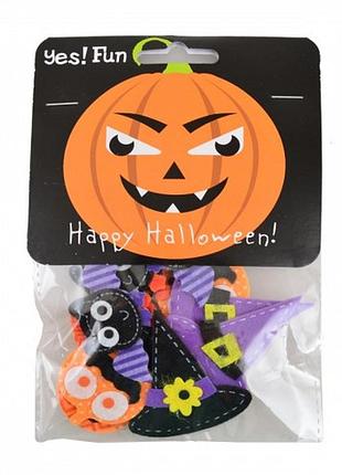 Набір декор. наклейок із фетру для хелловіна "yes! fun" 12шт 1 973271