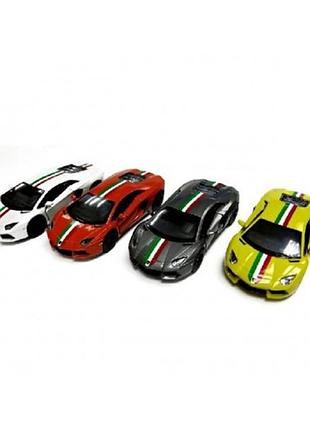 Машина металічна "kinsmart" lamborghini aventador lp 700-4 with printing, kt-5355-wf