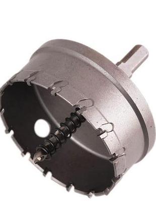 Корончате свердло alloid 75мм твердосплавне по металу для дрилів та свердління отворів ve-33