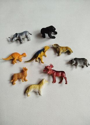 Фигурки животных маленького размера
