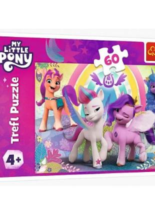 Пазли trefl 60 елементів у світі дружби. казкові коники 17390