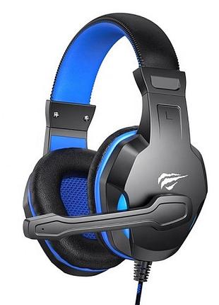 Навушники havit gaming hv-h763d black/blue+мікрофон