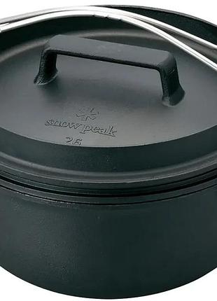 Чугунная печь snow peak cs-520 cast iron oven 26cm