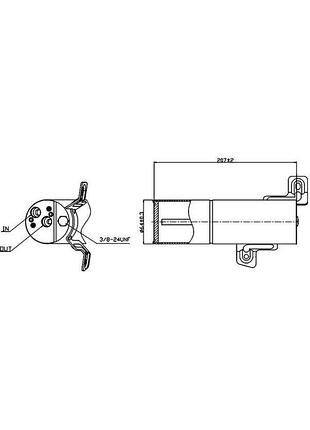 Осушитель кондиционера mercedes-benz s-class (w221, v221) 5.5 2005.10 - 2013.12 s 500 (221.071, 221.171) m 273