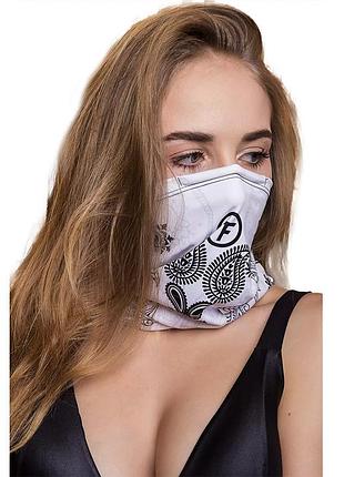 Женский бафф bw6 бело-черный (06399780), totalfit